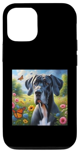 Hülle für iPhone 12/12 Pro Dogge Hunderasse niedlich von Fun Sale Store