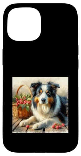 Hülle für iPhone 15 Australischer Schäferhund, niedlich von Fun Sale Store