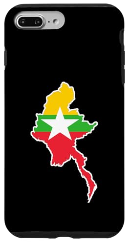 Hülle für iPhone 7 Plus/8 Plus Burma Länderflagge von Fun Sale Store