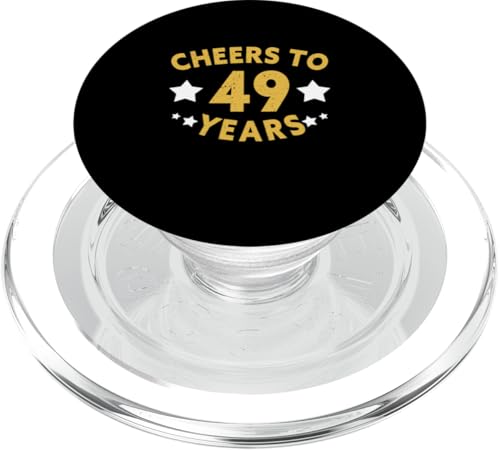 Cheers To 49 Years Lustiger 49. Geburtstag PopSockets PopGrip für MagSafe von Funny 49th Birthday Designs