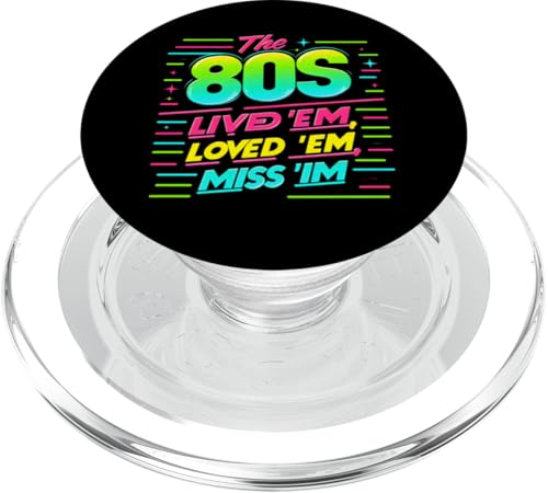 The 80s: Lived 'em. Loved 'em. Miss 'im Funny 80s Lovers PopSockets PopGrip für MagSafe von Funny 80s Lovers tees