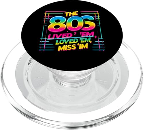 The 80s: Lived 'em. Loved 'em. Miss 'im Funny 80s Lovers PopSockets PopGrip für MagSafe von Funny 80s Lovers tees