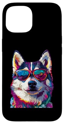 Hülle für iPhone 15 Akita Lover mit Sonnenbrille Funny Akita von Funny Akita Dog Lovers Designs