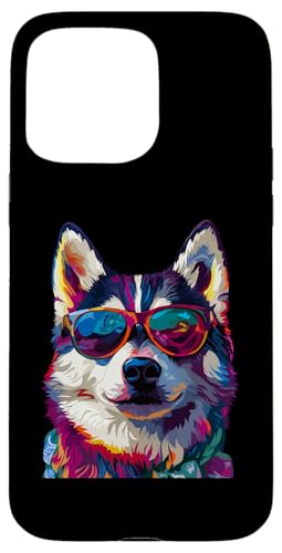 Hülle für iPhone 15 Pro Max Akita Lover mit Sonnenbrille Funny Akita von Funny Akita Dog Lovers Designs