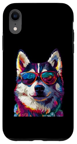 Hülle für iPhone XR Akita Lover mit Sonnenbrille Funny Akita von Funny Akita Dog Lovers Designs