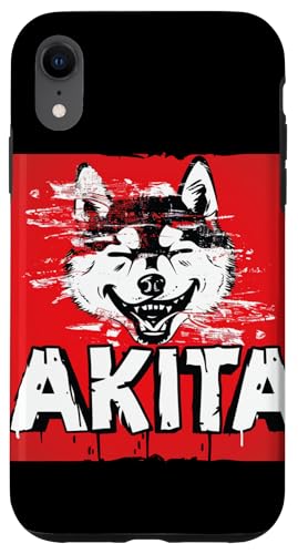 Hülle für iPhone XR Happy Akita Pet für Hundebesitzer und Akitas-Liebhaber von Funny Akita Dog Outfit