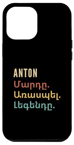 Hülle für iPhone 13 Pro Max Funny Armenian First Name Design - Anton von Funny Armenian First Name Designs for Men