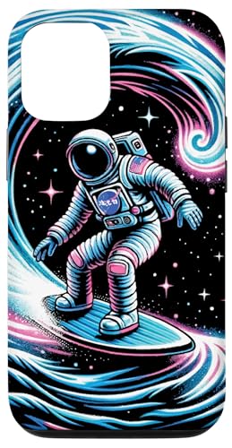 Hülle für iPhone 14 Pro Astronaut Surfen Weltraum Galaxie Welle Surfer Wellenreiten von Funny Astronaut Space Apparel