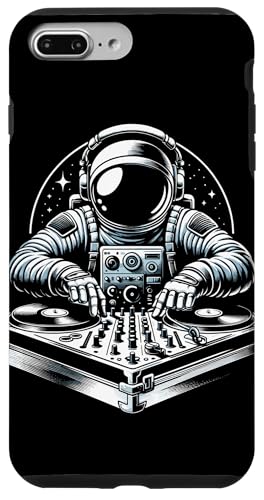 Hülle für iPhone 7 Plus/8 Plus Astronaut DJ Plattenspieler Weltraum Party EDM Elektro Musik von Funny Astronaut Space Apparel