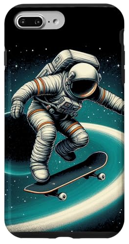 Hülle für iPhone 7 Plus/8 Plus Astronaut Skateboard Weltraum Skater Skateboarding von Funny Astronaut Space Apparel