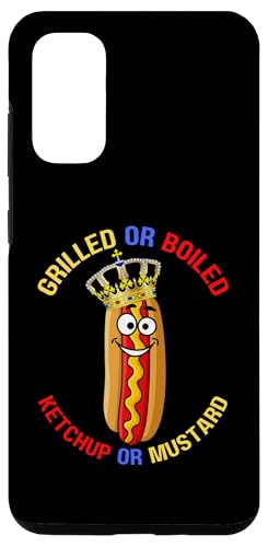 Hülle für Galaxy S20 Lustiger Hotdog King gegrillter gekochter Ketchup Senf BBQ Hotdogs von Funny BBQ Cookout Food Family Reunion Matching Fun