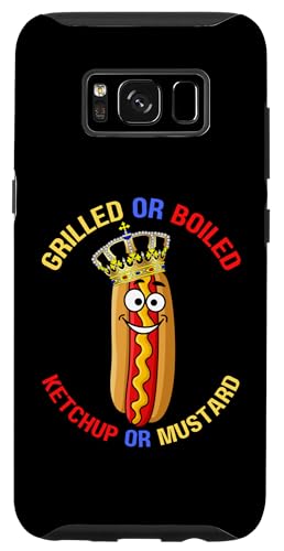 Hülle für Galaxy S8 Lustiger Hotdog King gegrillter gekochter Ketchup Senf BBQ Hotdogs von Funny BBQ Cookout Food Family Reunion Matching Fun