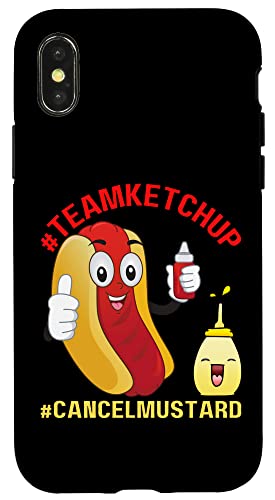 Hülle für iPhone X/XS Lustiger Hotdog Team Ketchup Lover Fun BBQ Hotdogs Grill Fun von Funny BBQ Cookout Food Family Reunion Matching Fun