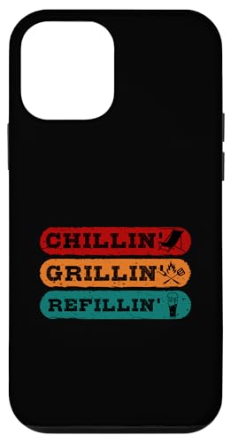 Hülle für iPhone 12 mini Chillin' Grillen 'Nachfüllen von Funny BBQ Grilling Barbecue