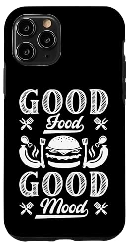 Hülle für iPhone 11 Pro Gutes Essen Gute Laune BBQ Grill Kochen Burger Kitchen Cook von Funny Backyard Barbecue Gifts