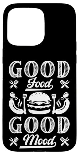 Hülle für iPhone 15 Pro Max Gutes Essen Gute Laune BBQ Grill Kochen Burger Kitchen Cook von Funny Backyard Barbecue Gifts