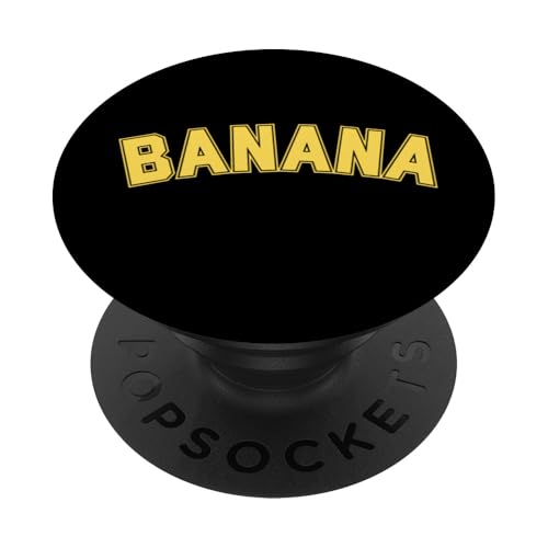 Vintage-Bananenliebhabertext, Retro-Banane der alten Schule PopSockets Klebender PopGrip von Funny Banana Lover Designs