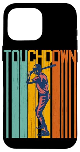 Hülle für iPhone 16 Pro Max Lustiger Touchdown Baseball Fußball Mixed Up Sport Vintage von Funny Baseball Lover Gifts for Men Boys Women