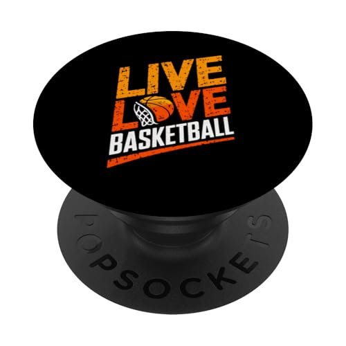 Basketballspieler Zitat Basketball Liebhaber Lustiger Basketball PopSockets Klebender PopGrip von Funny Basketball Gift Stuff Outfits Men Women Kids