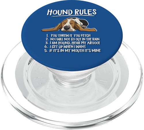 Rules Basset Hound Lover PopSockets PopGrip für MagSafe von Funny Basshole Hound Dog Gifts Shirts & Hoodies