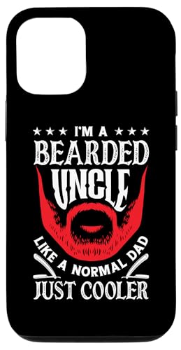 Hülle für iPhone 15 Pro Ich bin ein bärtiger Onkel Lustiger Bartliebhaber von Funny Beard Lover Quotes Apparel & Gifts