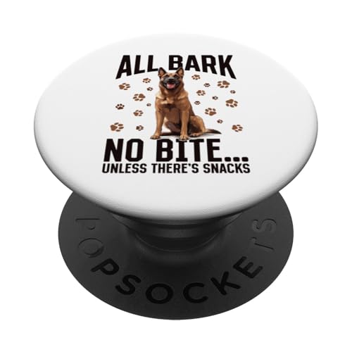 Belgische Malinois Hunderasse Alle bellen kein Biss außer PopSockets Klebender PopGrip von Funny Belgian Malinois Dog Graphics Co.