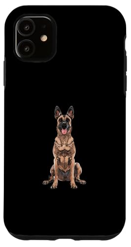 Hülle für iPhone 11 Belgische Malinois Hunderasse Grafik von Funny Belgian Malinois Dog Graphics Co.