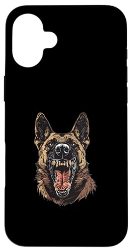 Hülle für iPhone 16 Plus Belgische Malinois Hunderasse Grafik von Funny Belgian Malinois Dog Graphics Co.