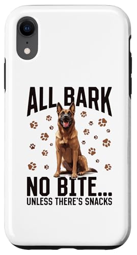 Hülle für iPhone XR Belgische Malinois Hunderasse Alle bellen kein Biss außer von Funny Belgian Malinois Dog Graphics Co.