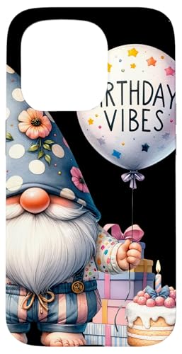 Hülle für iPhone 15 Pro Birthday Crew Gnome In Bday Party Outfits For Birthday Party von Funny Birthday Gnomes Gifts For Women Men And Kids