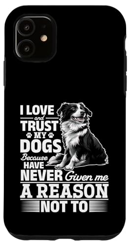 Border Collie Hundebesitzer Hülle für iPhone 11 von Funny Border Collie Dog Graphics Co.