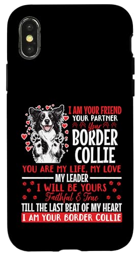 Border Collie Hundebesitzer Hülle für iPhone X/XS von Funny Border Collie Dog Graphics Co.