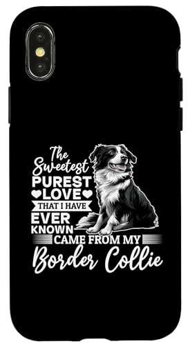 Border Collie Hundebesitzer Hülle für iPhone X/XS von Funny Border Collie Dog Graphics Co.