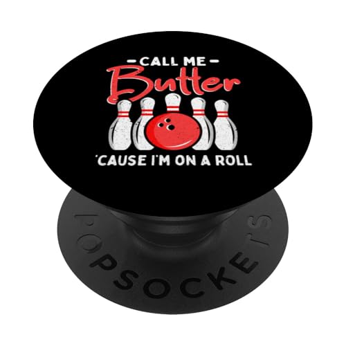 Call Butter - Bowler Bowlingball Lustiges Bowling PopSockets Klebender PopGrip von Funny Bowling Gift for Men & Women