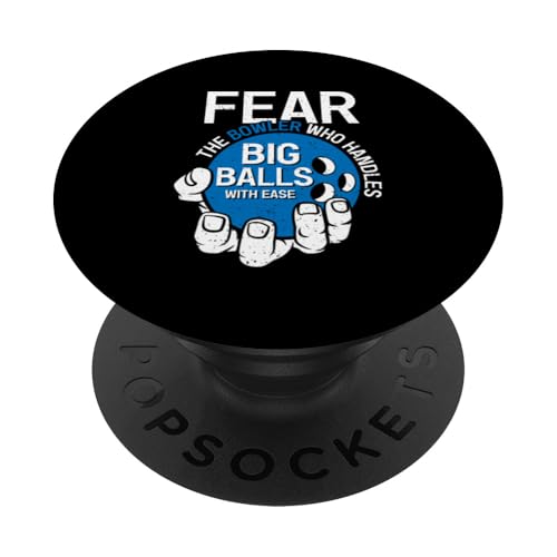 Fear The Bowler - Bowler Bowlingkugel Lustiges Bowling PopSockets Klebender PopGrip von Funny Bowling Gift for Men & Women