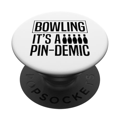 It's A Pin-demic - Bowler Bowling Ball Lustiges Bowling PopSockets Klebender PopGrip von Funny Bowling Gift for Men & Women