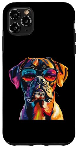 Hülle für iPhone 11 Pro Max Boxer Dog Lover Sonnenbrille Pop Art Design Funny Boxer Dog von Funny Boxer Dog Lovers Designs