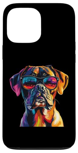 Hülle für iPhone 13 Pro Max Boxer Dog Lover Sonnenbrille Pop Art Design Funny Boxer Dog von Funny Boxer Dog Lovers Designs