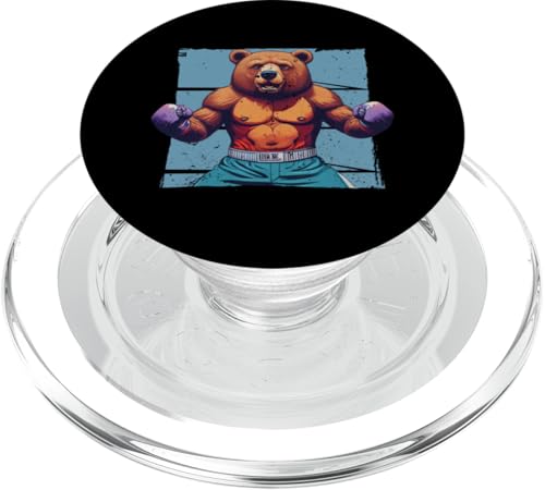 Beste Boxkunst für Männer Frauen Handschuhe Boxen Sport Bär PopSockets PopGrip für MagSafe von Funny Boxing Gifts Sport Apparel