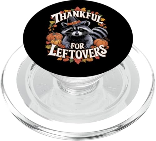 Süßer Thanksgiving-Macoon Pilgrim Coon Dankbar für Reste PopSockets PopGrip für MagSafe von Funny Boys Girls Men Women Thanksgiving Tees Gifts