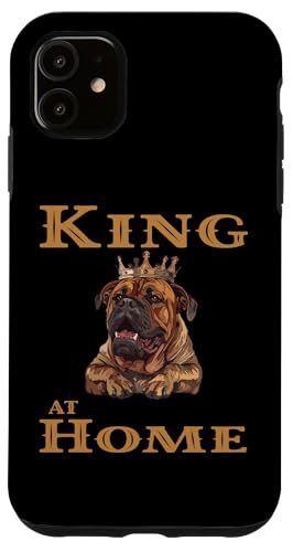 Hülle für iPhone 11 Bullmastiff Hunderasse mit Krone von Funny Bullmastiff Dog Graphics Co.