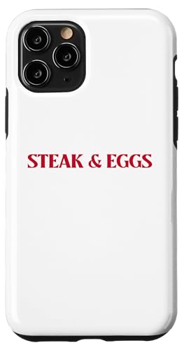 Hülle für iPhone 11 Pro Lustige Keto-Diät mit Steak und Eiern von Funny Carnivore Diet Humor Designs