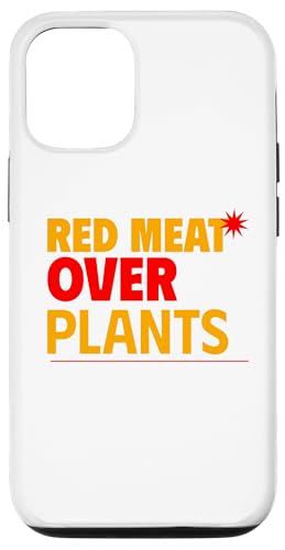 Hülle für iPhone 14 Pro Lustige Fleischfresser-Diät rotes Fleisch über Pflanzen von Funny Carnivore Diet Humor Designs