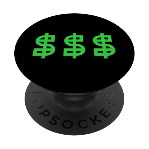 Dollar Signs Reichtum Glück Glück PopSockets Klebender PopGrip von Funny Casual Style Art Graphics (Money)