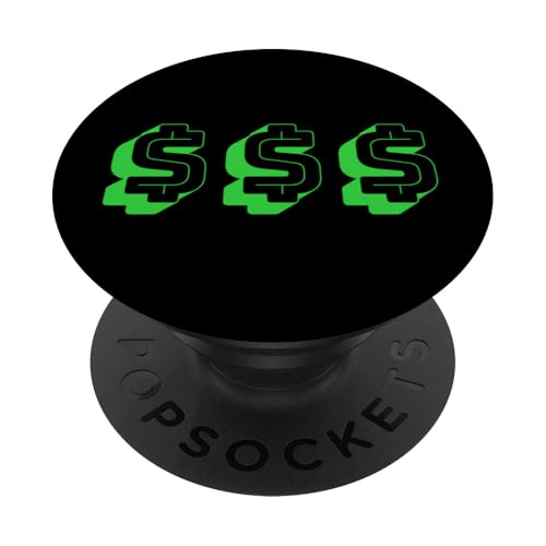 Dollar Symbole Glücksbringer Glück PopSockets Klebender PopGrip von Funny Casual Style Art Graphics (Money)