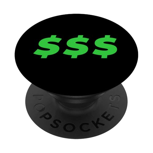 Dollarzeichen & Symbol Viel Glück Glück PopSockets Klebender PopGrip von Funny Casual Style Art Graphics (Money)