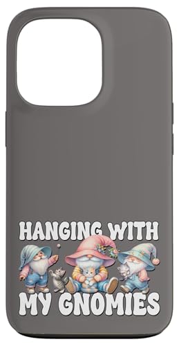 Hülle für iPhone 13 Pro Funny Cat Grandpa Gnomes For Cat Mom Hanging With My Gnomies von Funny Cat Lover Gnome Gifts For Women Men And Kids