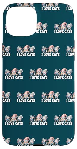 Hülle für iPhone 15 Plus I Love Cats Gnome Dad Graphic Cat Grandpa With Cute Kitten von Funny Cat Lover Gnome Gifts For Women Men And Kids