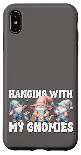 Hülle für iPhone XS Max Funny Cat Grandpa Gnomes For Cat Mom Hanging With My Gnomies von Funny Cat Lover Gnome Gifts For Women Men And Kids