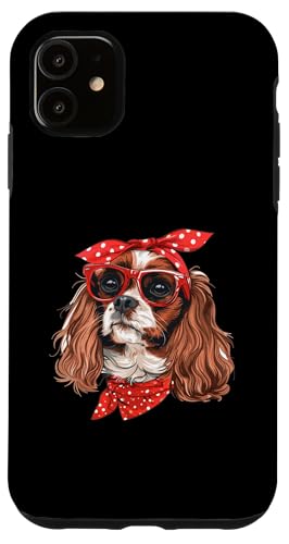 Hülle für iPhone 11 Cavalier King Charles Spaniel Mom Bandana Hunderasse Grafik von Funny Cavalier King Charles Spaniel Dog Graphics